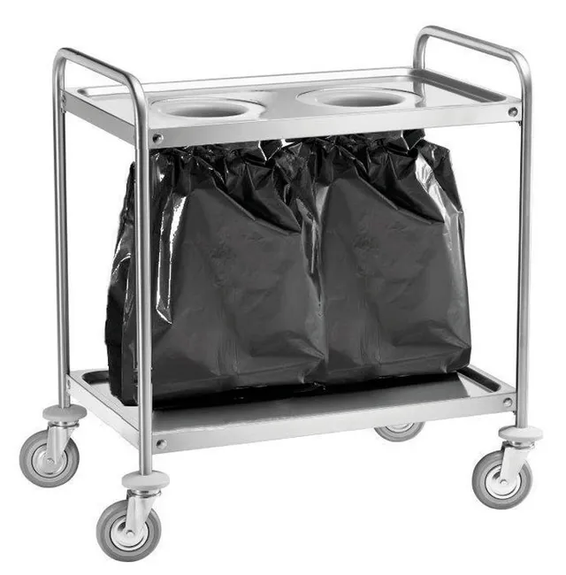 forcar-ca1391s2-abfallwagen-edelstahl-rollen image 1