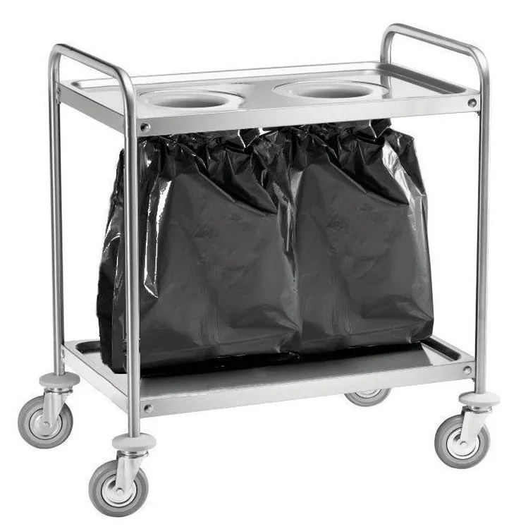 forcar-ca1391s2-abfallwagen-edelstahl-rollen image 1