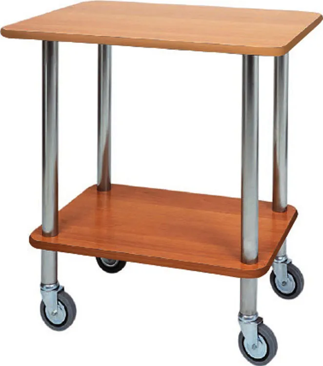 forcar-ca901-servierwagen-gu-ridon-holz-edelstahl-rollen image 1