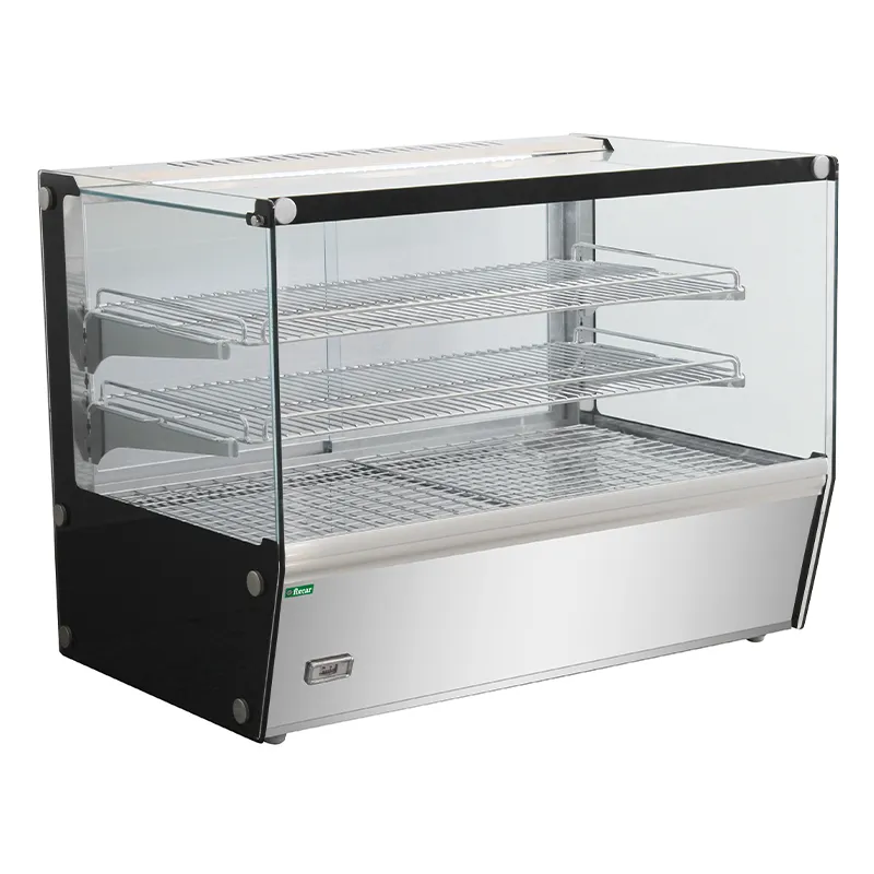 forcar-hth125f-w-rmevitrine-edelstahl-mit-thermostat-und-gittern image 1