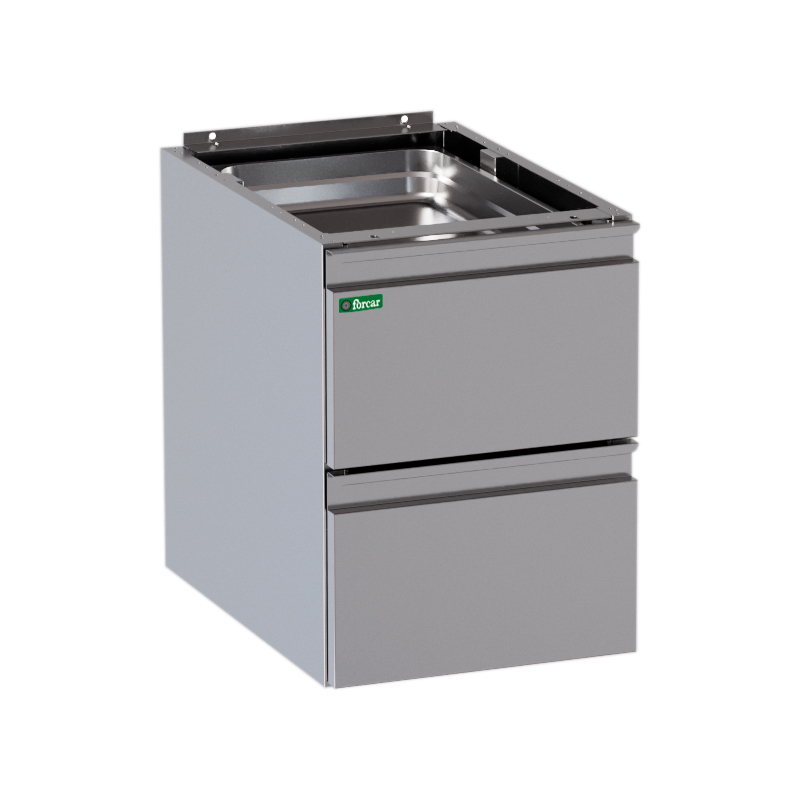 forcar-cassettiere-schubladenblock-edelstahltisch-3-schubladen image 1