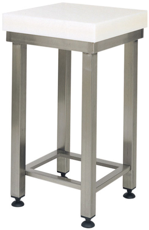 forcar-ccp-hackblock-polyethylen-mit-hocker-edelstahl image 1