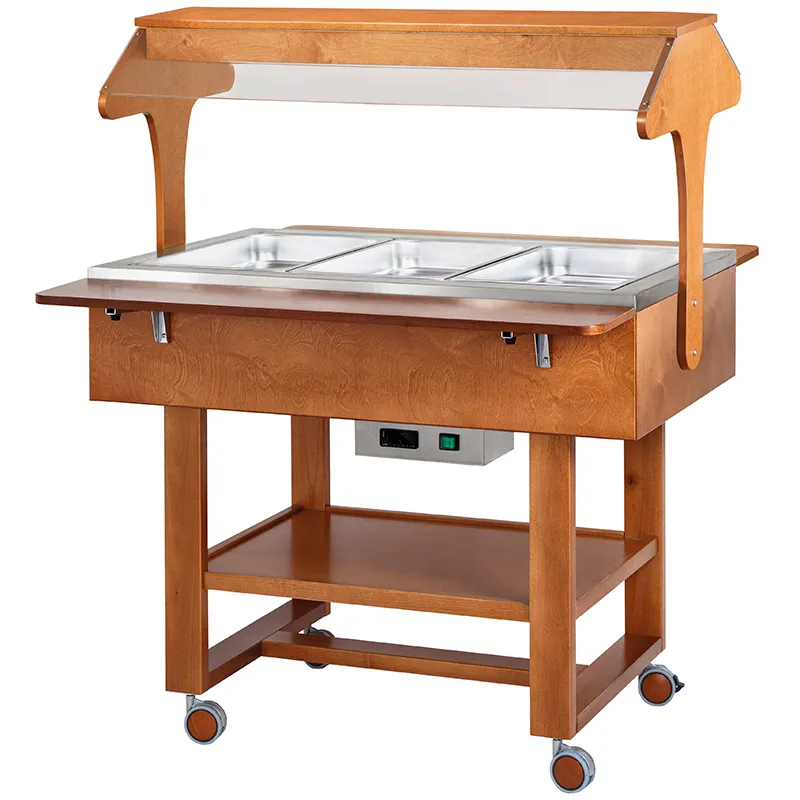 forcar-cl2774n-speisewagen-bain-marie-holz-buffet image 1