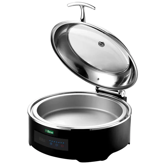 forcar-tce20101b-chafing-dish-rund-mit-glasdeckel image 1