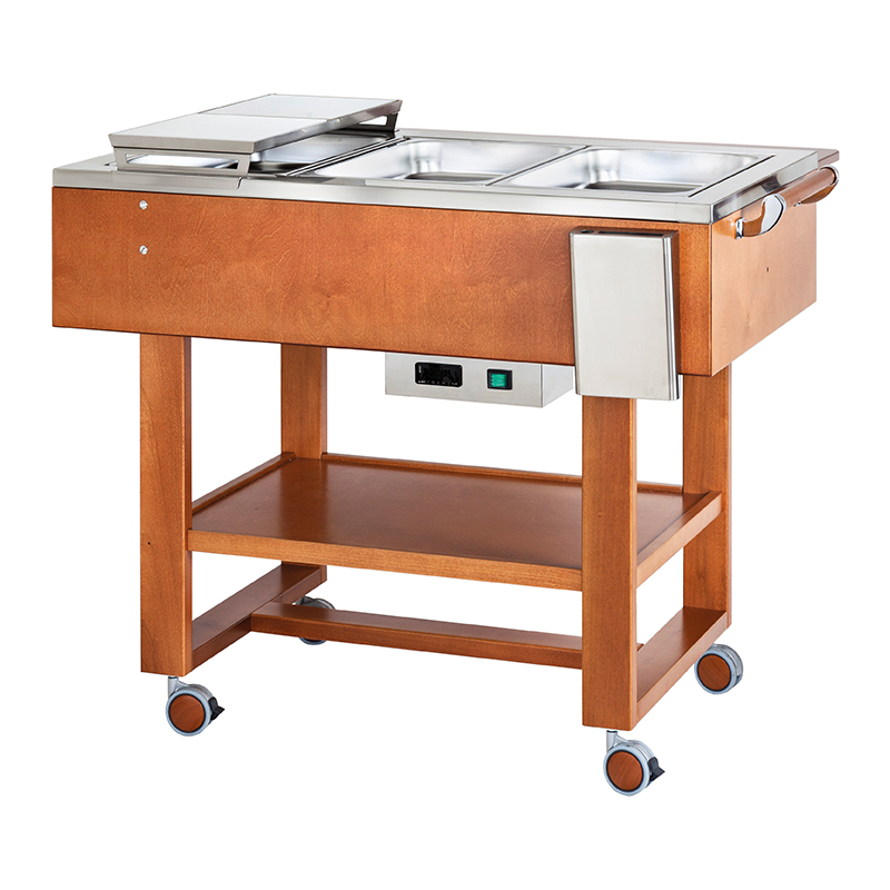 forcar-cl2770n-w-rmewagen-holz-edelstahlwanne image 1