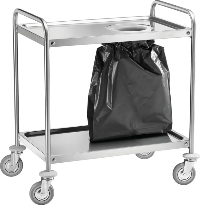 forcar-ca1390s-m-llsack-servierwagen-edelstahl-2-fach image 1