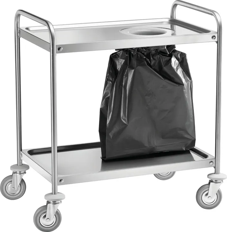 forcar-ca1391s-m-llsackwagen-edelstahl-mit-sackhalter image 1