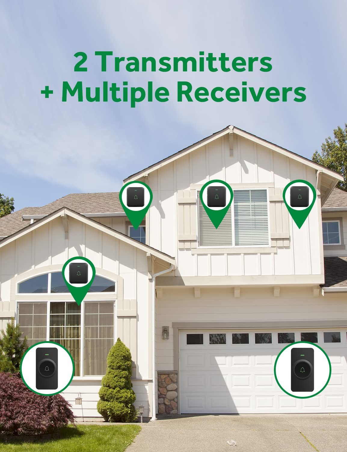 avantek-funkklingel-set-schwarz-2-taster-1-empf-nger-115db image 7