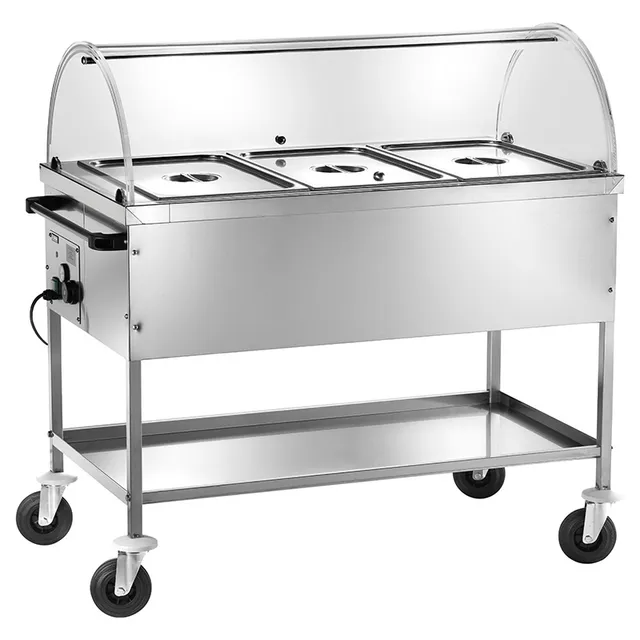forcar-ct1760c-bain-marie-wagen-edelstahl-thermostat image 1