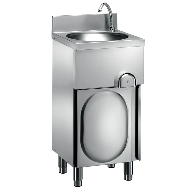 forcar-lm48m-handwaschbecken-edelstahl-kniebedienung image 1