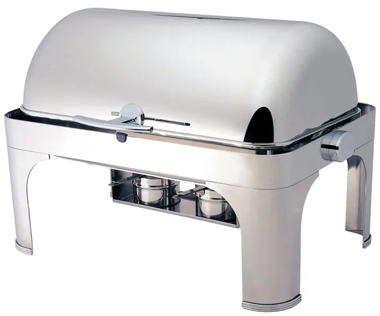 forcar-cd6502-chafing-dish-roll-top-edelstahl-brenner image 1
