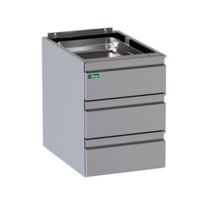 forcar-cassettiere-schubladenblock-edelstahltisch-3-schubladen image 8