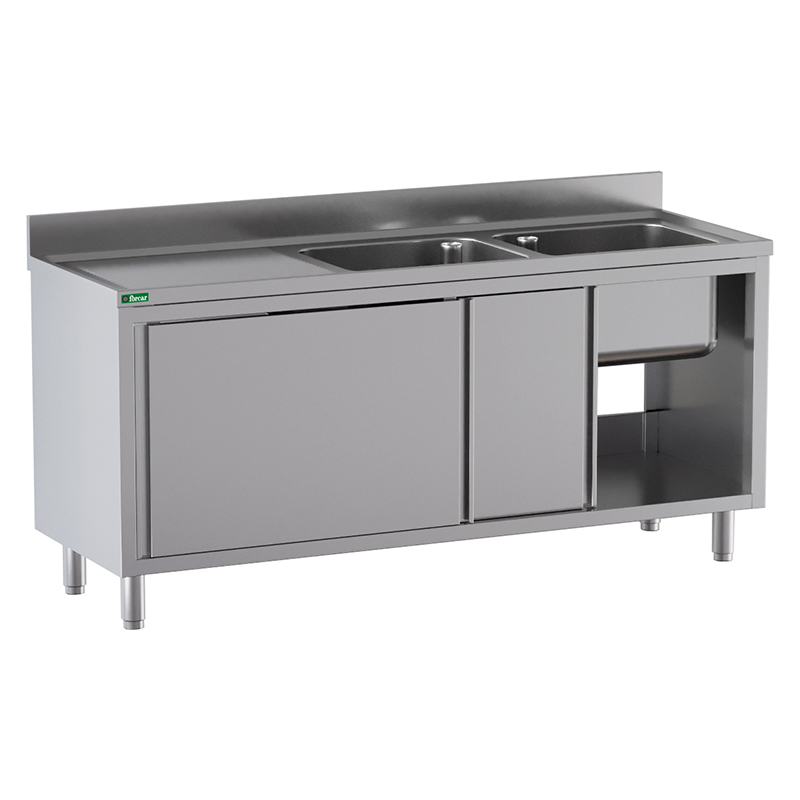 forcar-lavelli-sp-lschrank-edelstahl-700-schiebet-ren-becken image 4