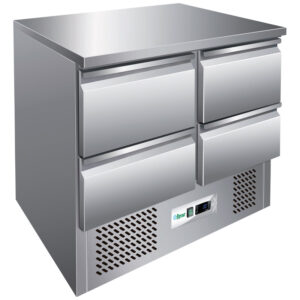 forcar-g-s9014d-saladette-gn-1-1-statisch-edelstahl-pizza image 4