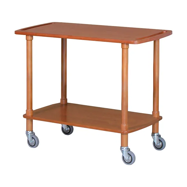 forcar-clp2002l40-servierwagen-holz-offen-mit-rollen image 1