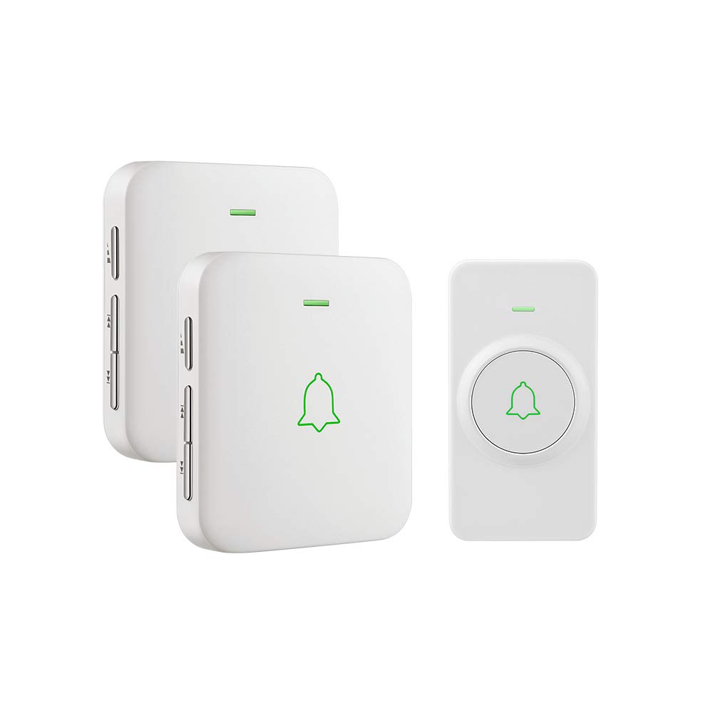 avantek-wireless-doorbell-cw-12-funkklingel-wei-2-empf-nger-115db image 1