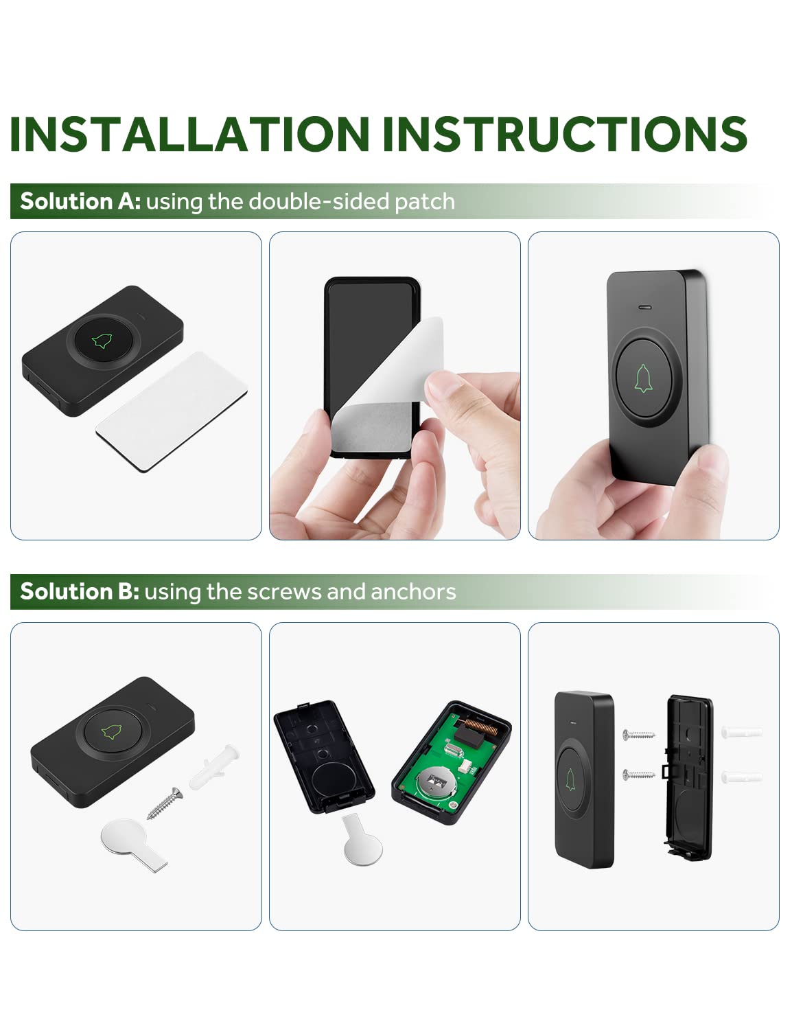 avantek-wireless-doorbell-cb-12-funkklingel-schwarz-2-empf-nger-115db image 8