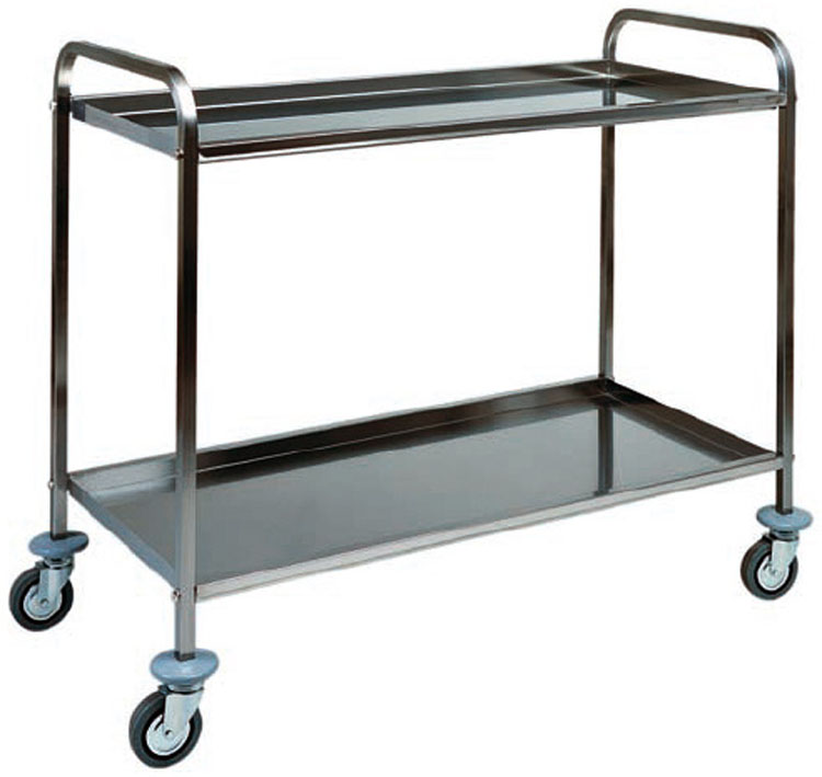forcar-ca1413-servierwagen-edelstahl-2-tabletts image 1