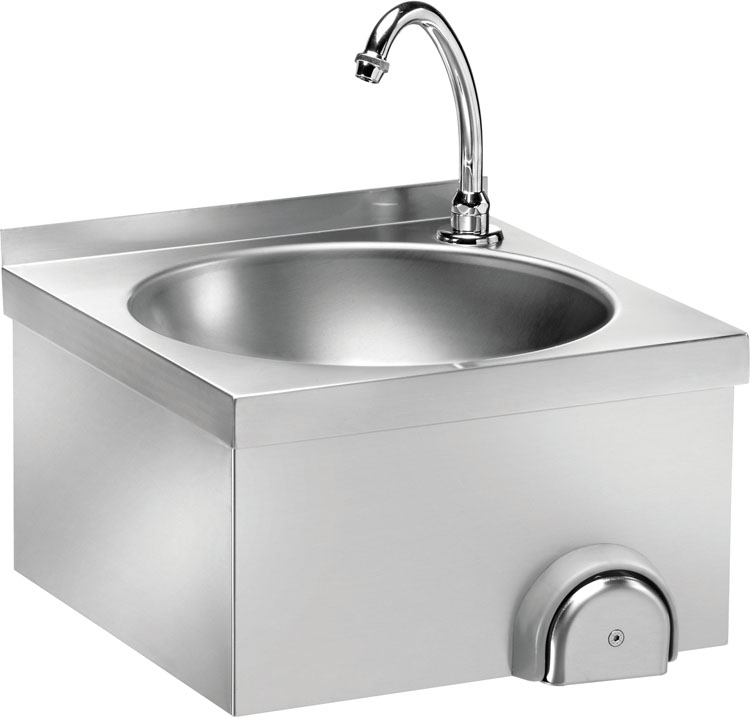 forcar-lavelli-lm40-handwaschbecken-edelstahl-kniebedienung image 1