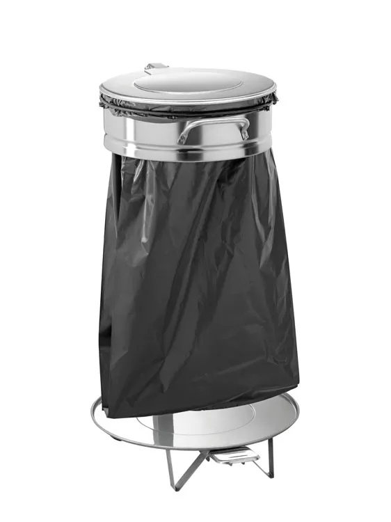 forcar-av4681-treteimer-edelstahl-rund-mit-sackhalter image 1