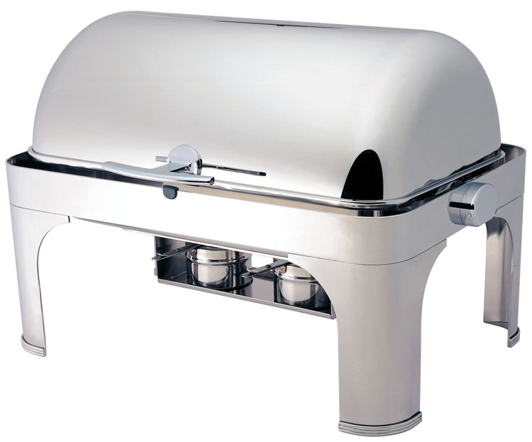 forcar-cd6502-chafing-dish-roll-top-edelstahl-brenner image 1