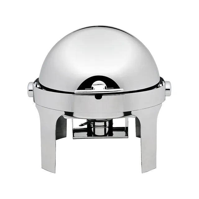 forcar-cd6504-chafing-dish-rund-roll-top-edelstahl image 1