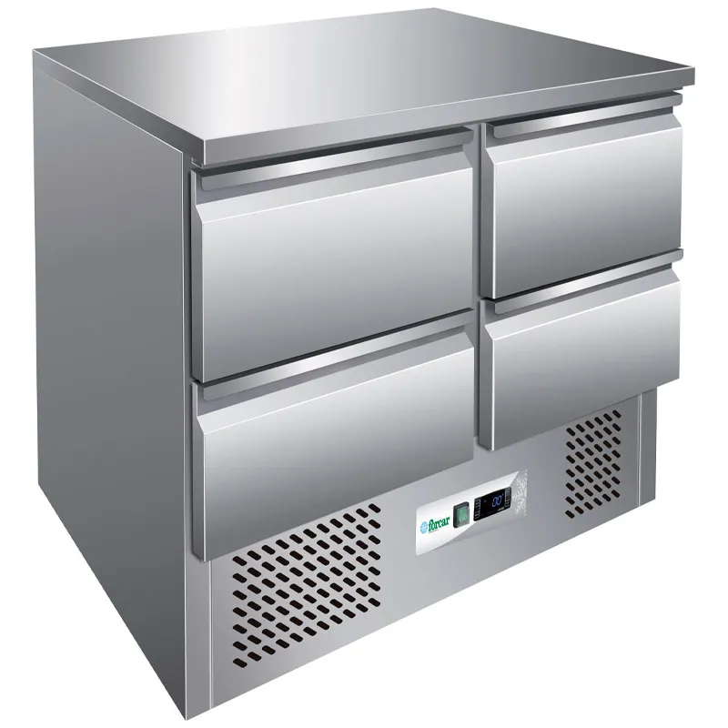 forcar-g-s9014d-saladette-gn-1-1-statisch-edelstahl-pizza image 1