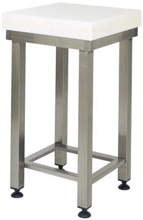 forcar-ccp-hackblock-polyethylen-mit-hocker-edelstahl image 1