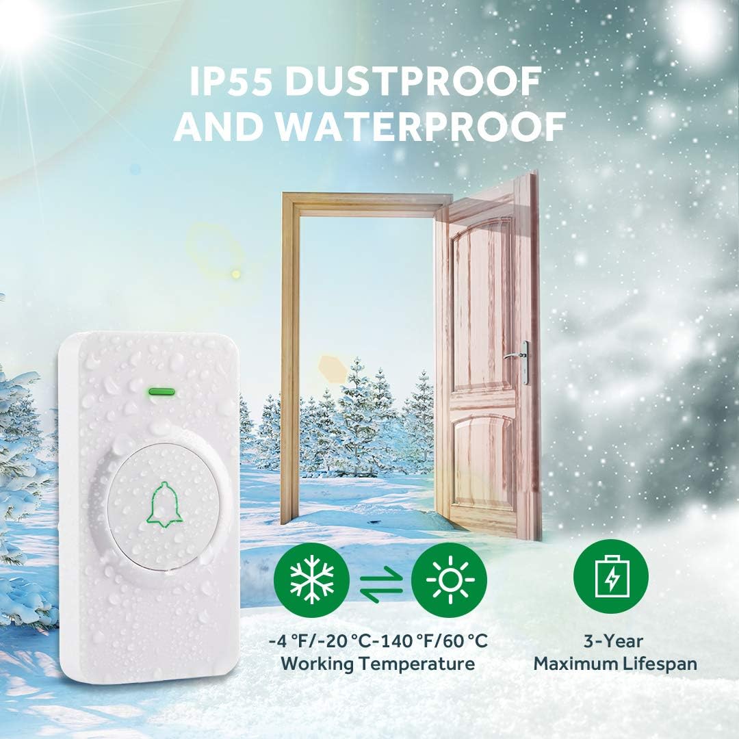 avantek-wireless-doorbell-cw-11-funkklingel-wei-1-empf-nger image 4