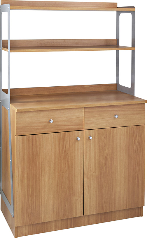 forcar-ml3212ss-servierwagen-holz-hoch-doppelt image 1