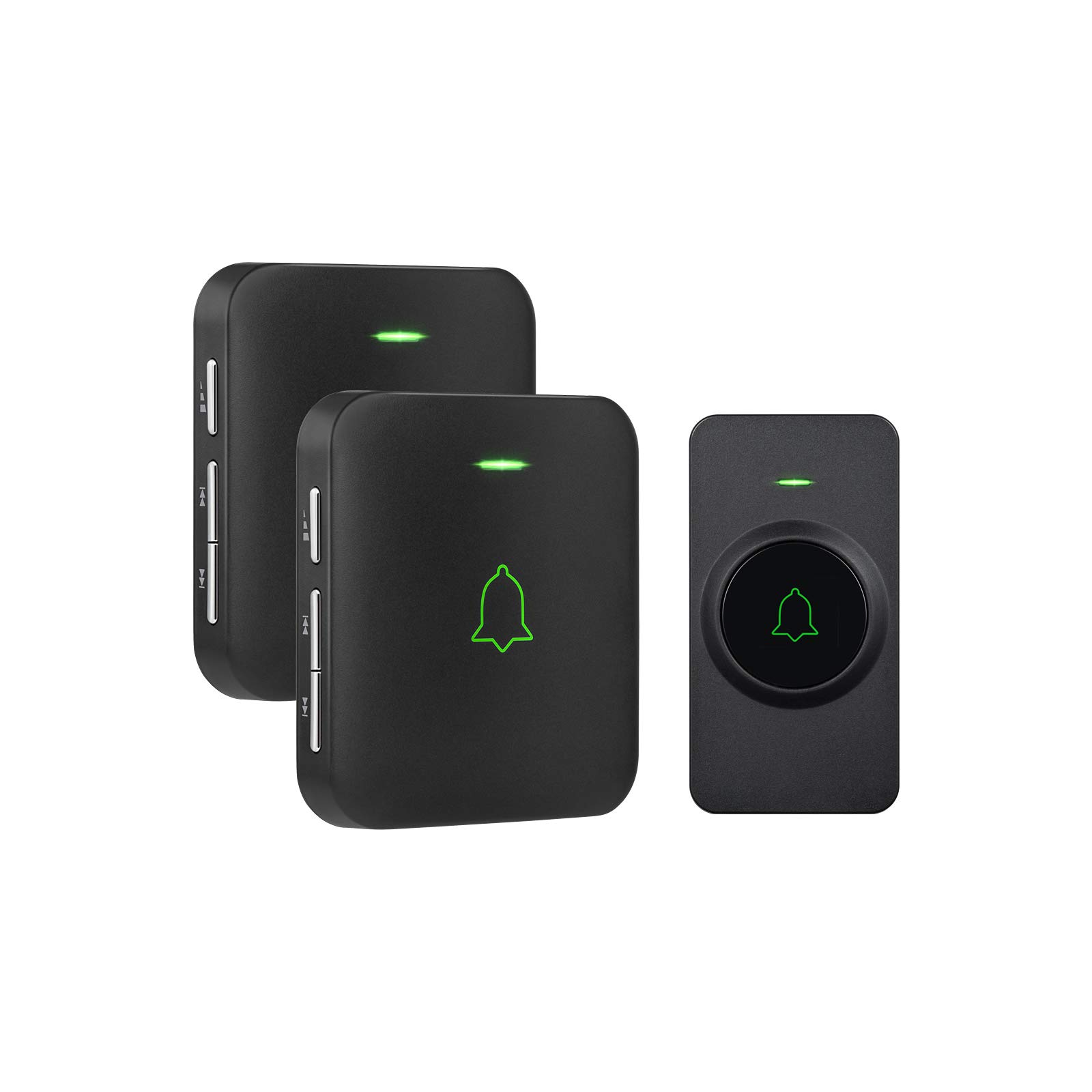 avantek-wireless-doorbell-cb-12-funkklingel-schwarz-2-empf-nger-115db image 1