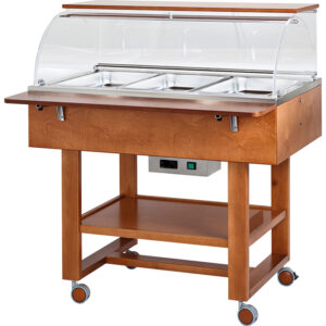 forcar-cl2778n-bain-marie-wagen-holz-mit-haube image 3