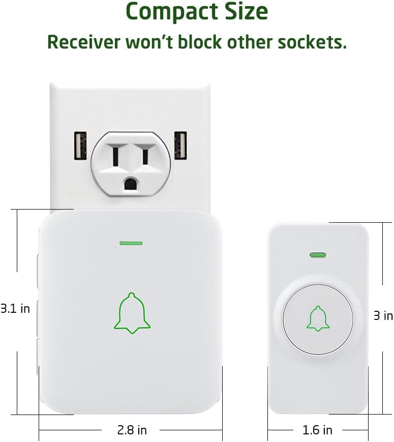 avantek-wireless-doorbell-cw-11-funkklingel-wei-1-empf-nger image 3