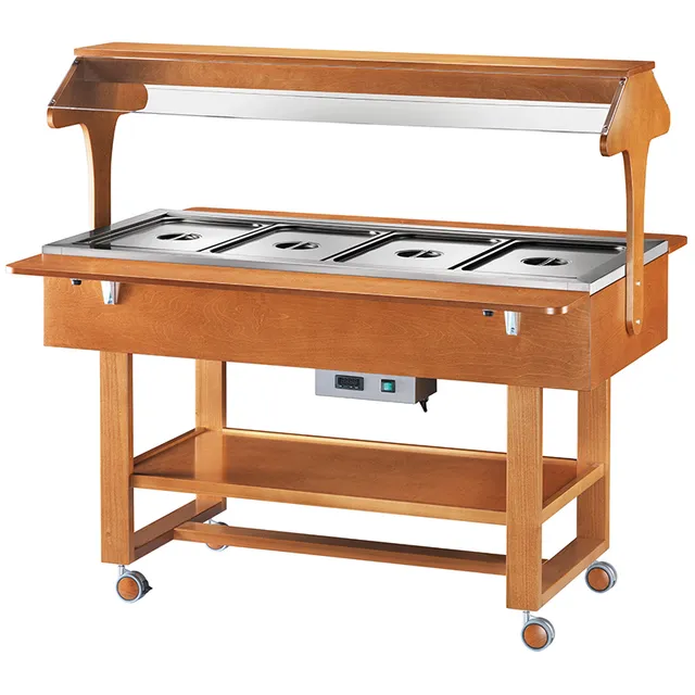 forcar-elc2828-bain-marie-auslage-holz-mit-licht image 1