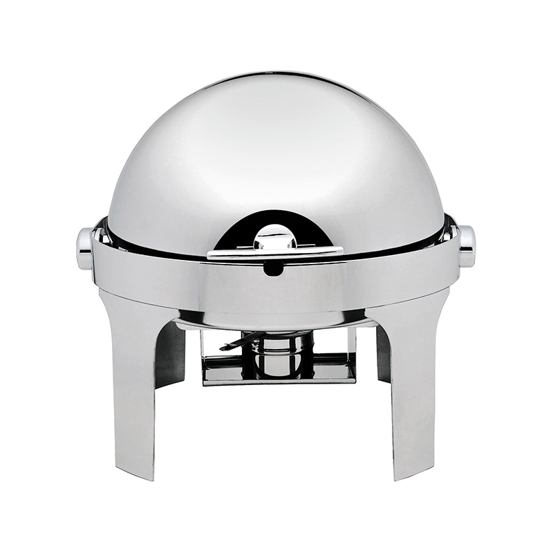 forcar-cd6504-chafing-dish-rund-roll-top-edelstahl image 1